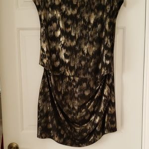 Gold and Silver Accented Black Tunic